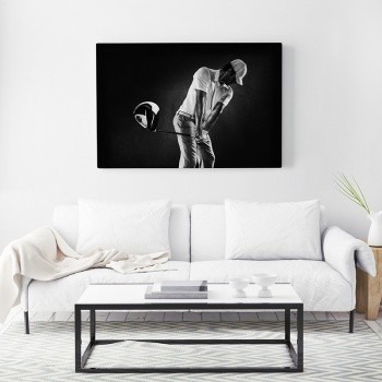 Golfspelare med driver