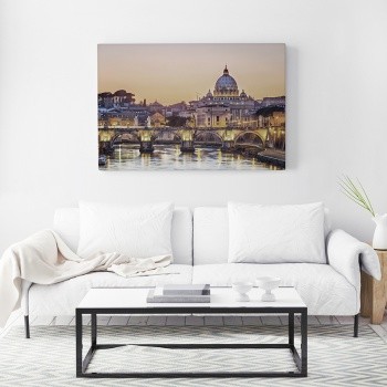 Tibern och Peterskyrkan, Rom