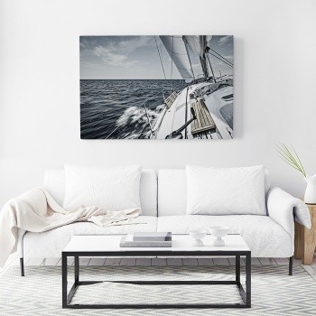 Canvastavla Segelbåt i rörelse
