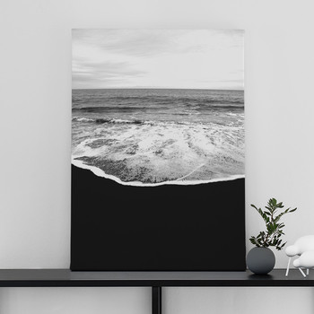 Canvastavla Svart strand