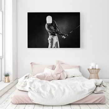 Canvastavla Golfspelare närbild