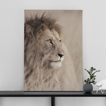 Canvastavla Lejon