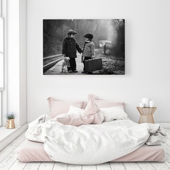 Canvastavla Barn på resa