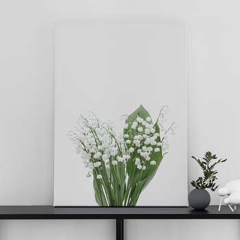 Canvastavla Liljekonvaljer