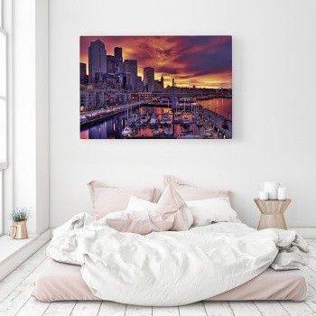 Gryning i Seattle, USA