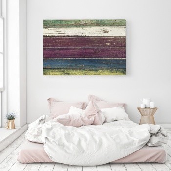 Painted planks in dark colors