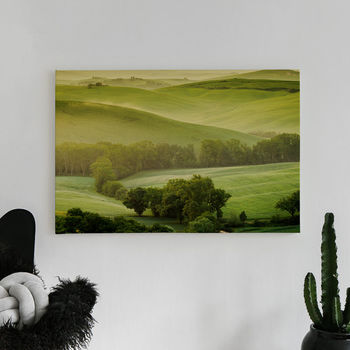 Canvastavla Böljande landskap 1