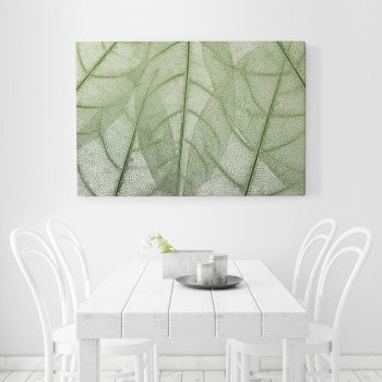 Transparenta löv i gröna färger