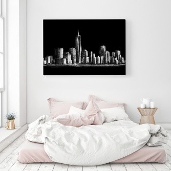 Canvastavla City silhouette-0