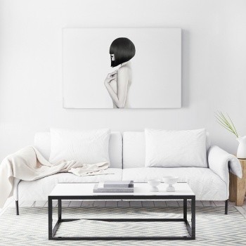 Canvastavla Hairstyle [Black]-0