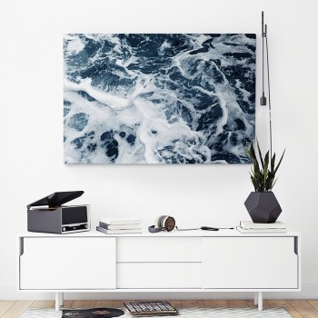 Canvastavla Skummande havsvatten