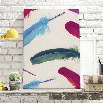 Canvastavla Feathers spread out